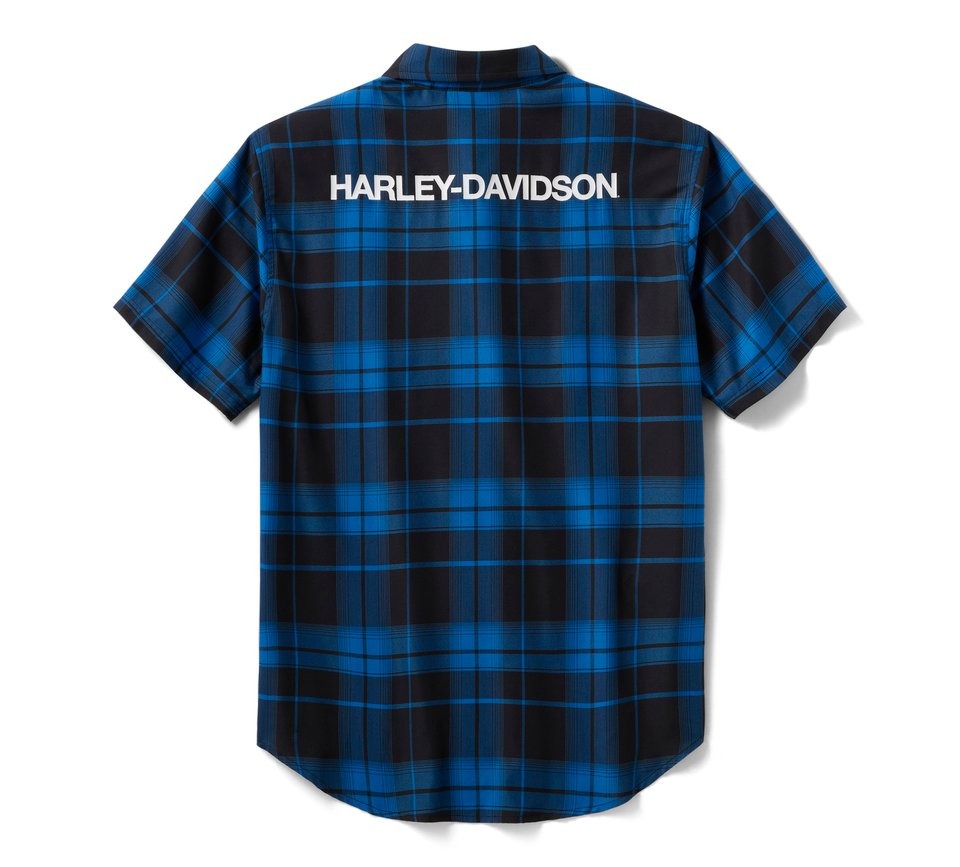 Harley-Davidson Men's Tech Plaid Coolmax Shirt