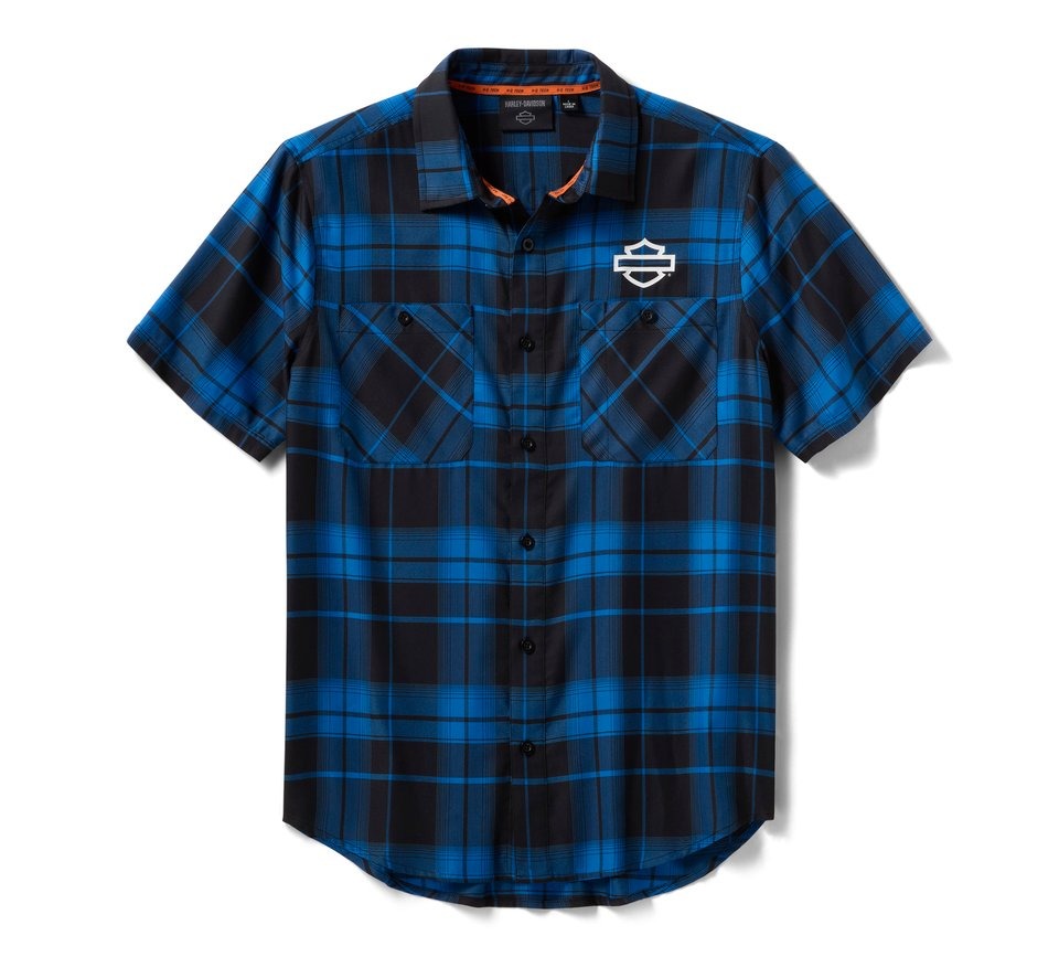 Harley-Davidson Men's Tech Plaid Coolmax Shirt