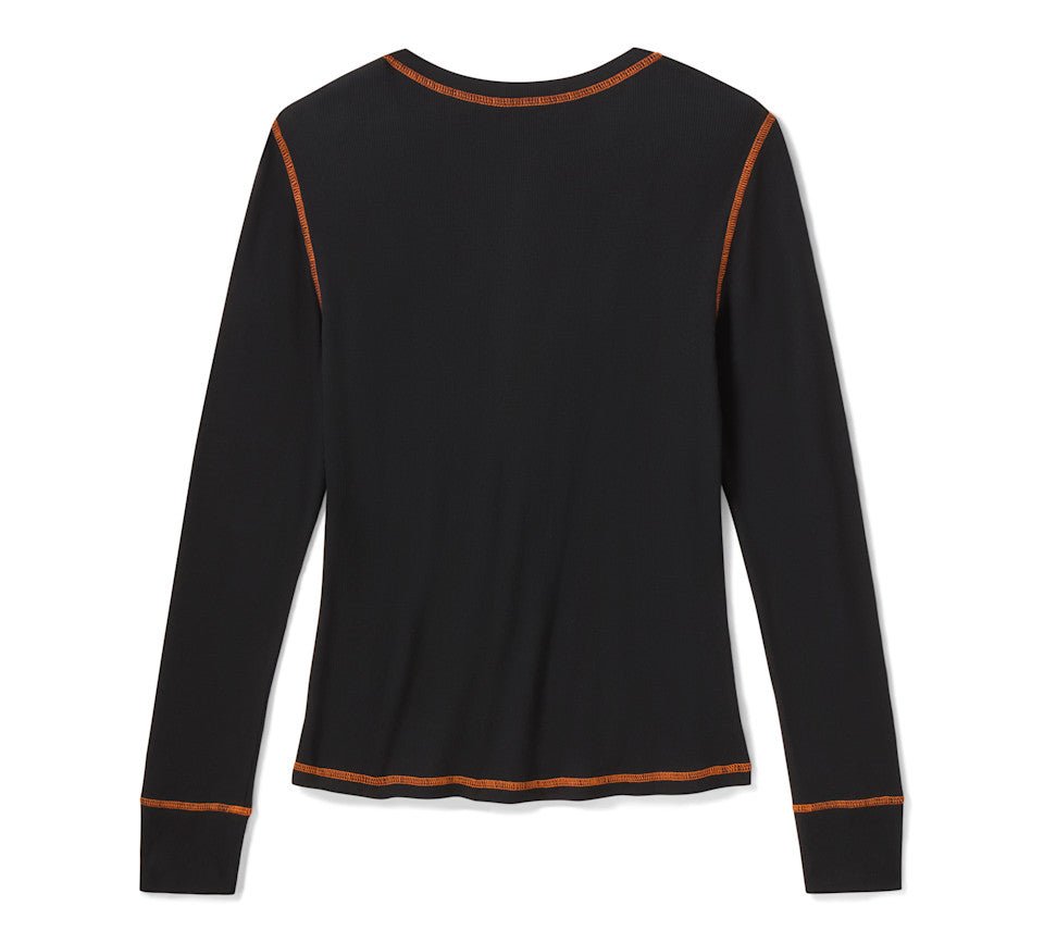 Harley-Davidson Ladies Essential Snap Henley
