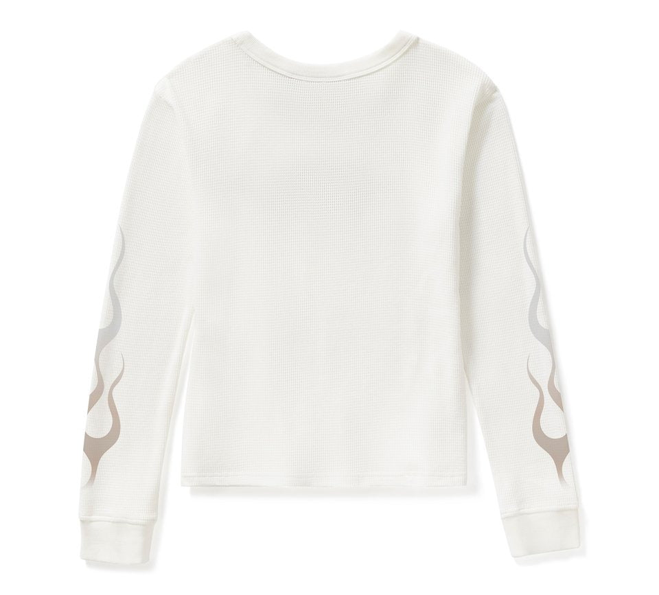 Harley-Davidson Ladies Vintage Flames Knit L/S Top