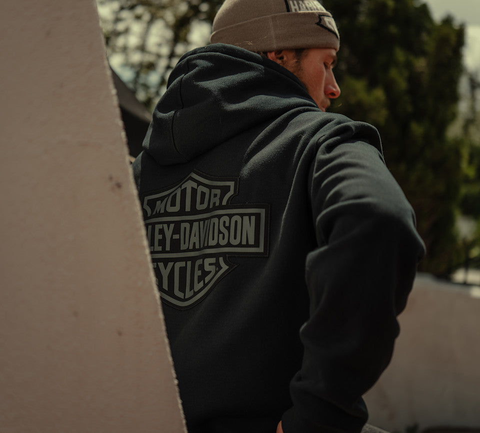 Harley-Davidson Plaid Lined Zip Hoodie