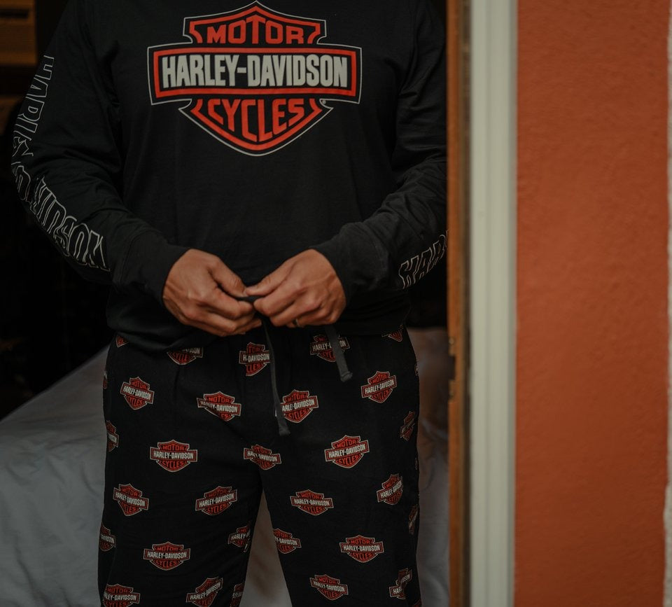 Harley-Davidson Men's Bar & Shield Long Sleeve Pajama Set