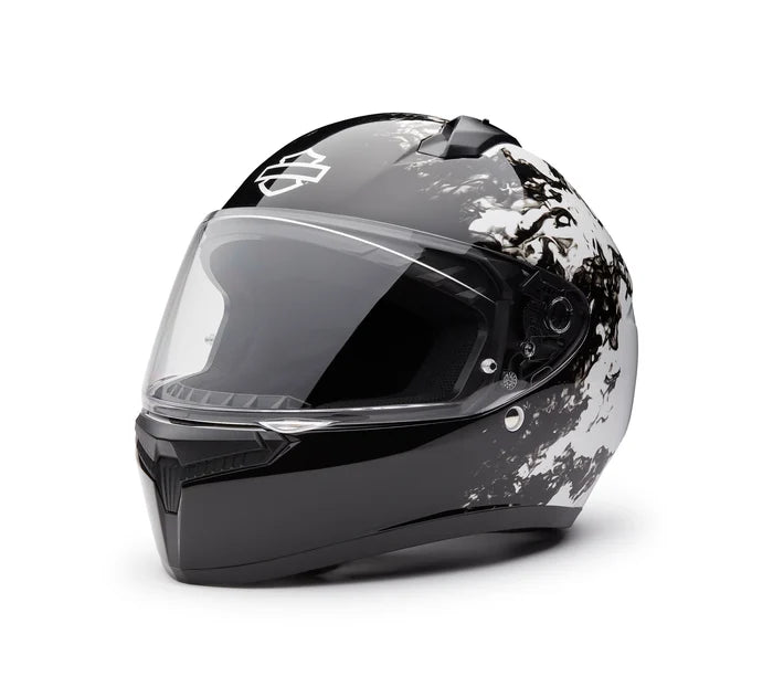 Harley-Davidson Velo Black/White Graphic Design Helmet