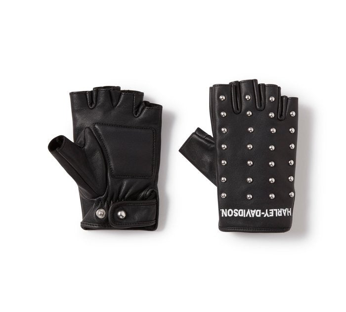 Harley-Davidson Ladies Studded Fingerless Gloves