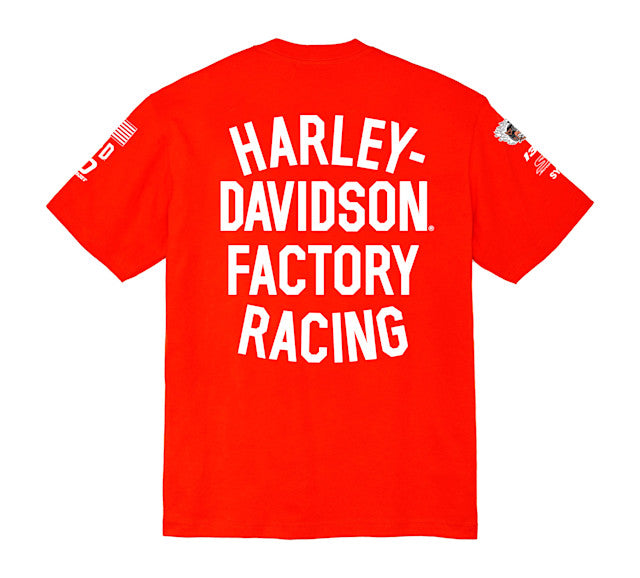 Harley-Davidson Boys Factory Racing Tee Orange
