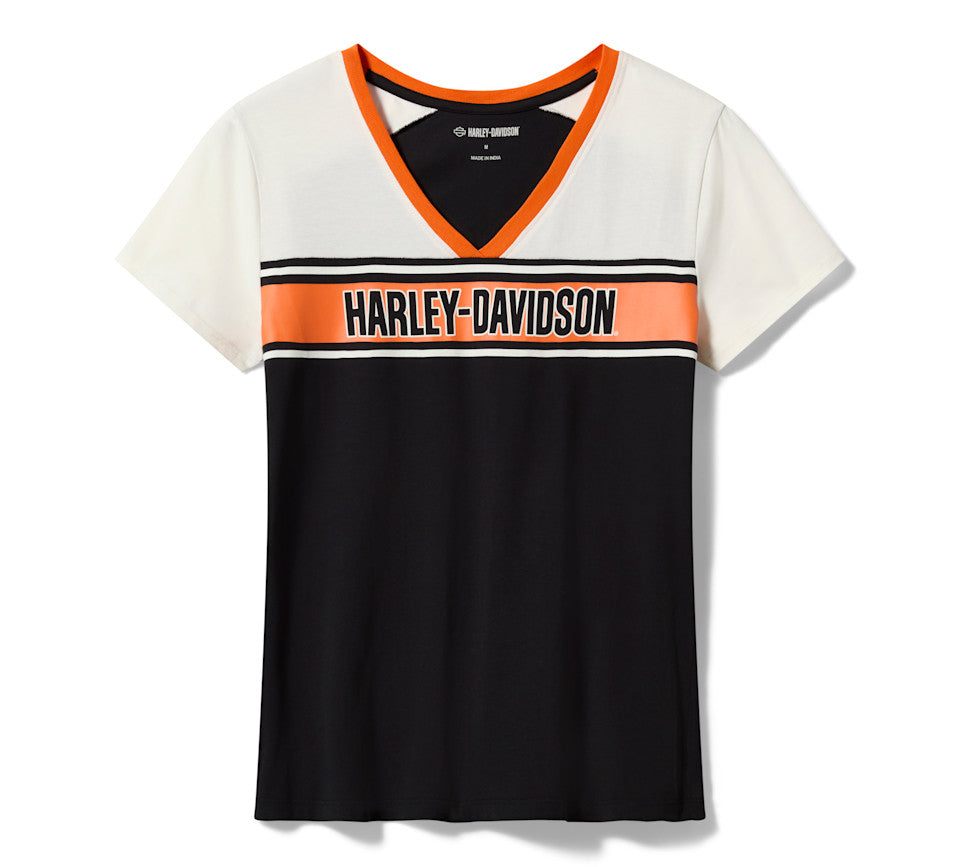 Harley-Davidson Ladies Short Sleeve Essential V-Neck