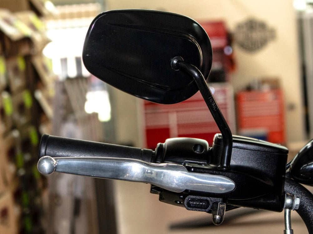 Under Perch Turn Signals – Black. Fits Softail 1984-2014, Dyna 1991-2017 & Sportster 1982-2003