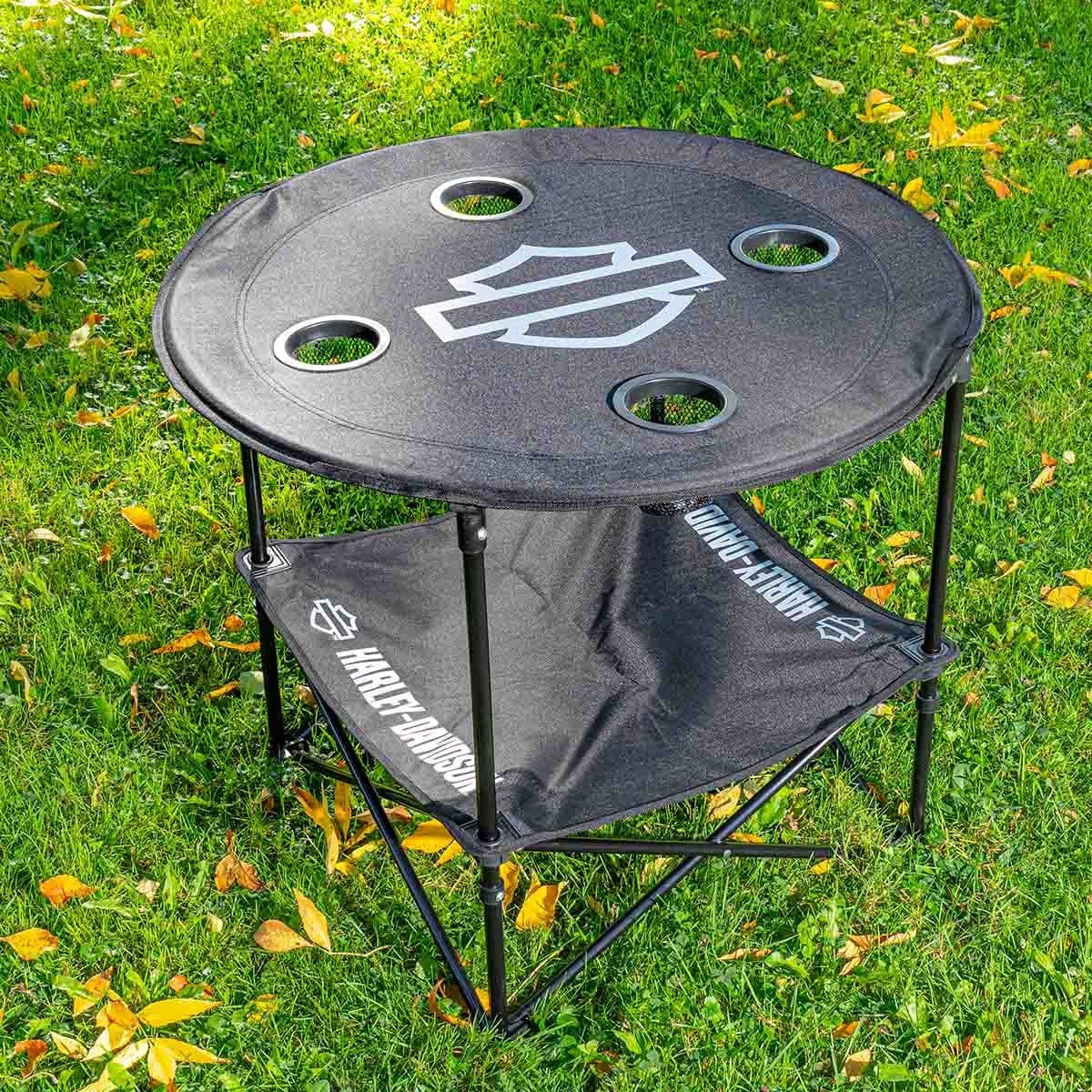 Harley-Davidson Open Bar & Shield Folding Table