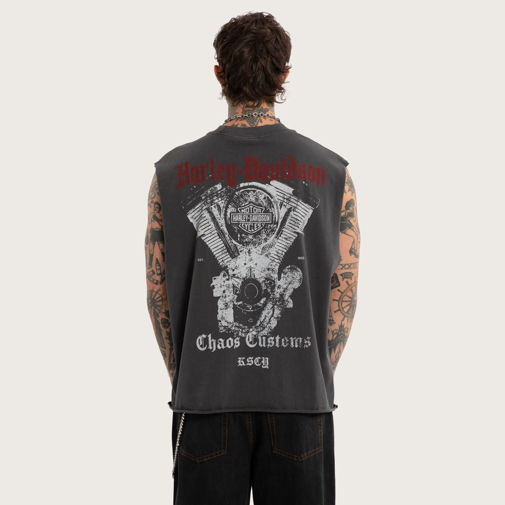 Harley-Davidson/KSCY Cylinders Mechanic Muscle Tee