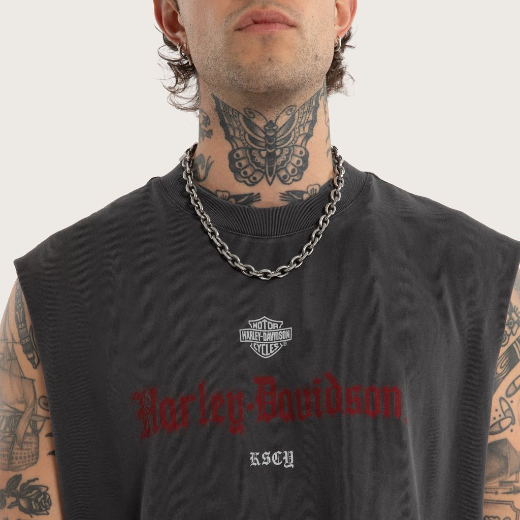 Harley-Davidson/KSCY Cylinders Mechanic Muscle Tee