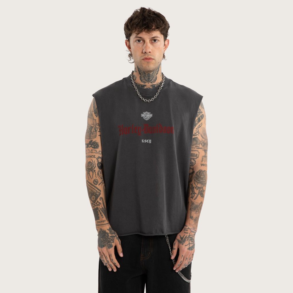 Harley-Davidson/KSCY Cylinders Mechanic Muscle Tee