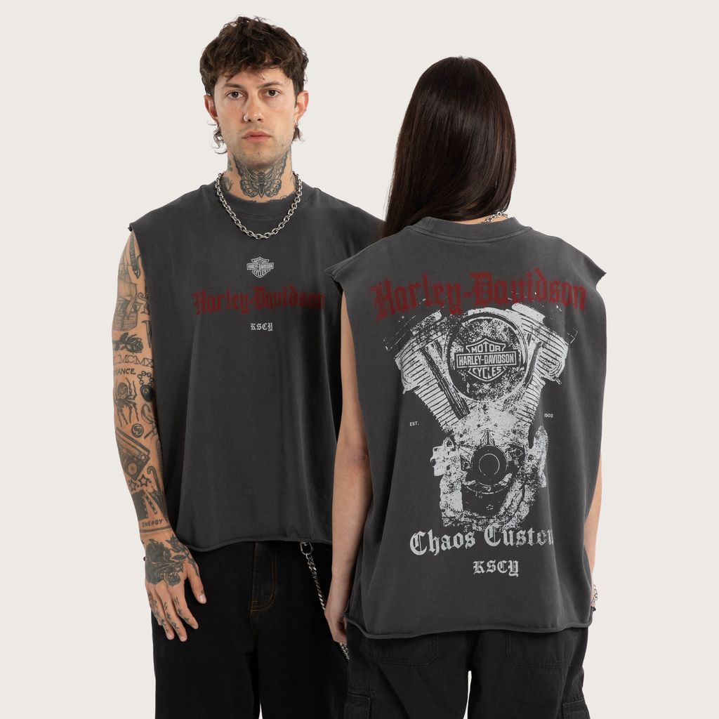 Harley-Davidson/KSCY Cylinders Mechanic Muscle Tee