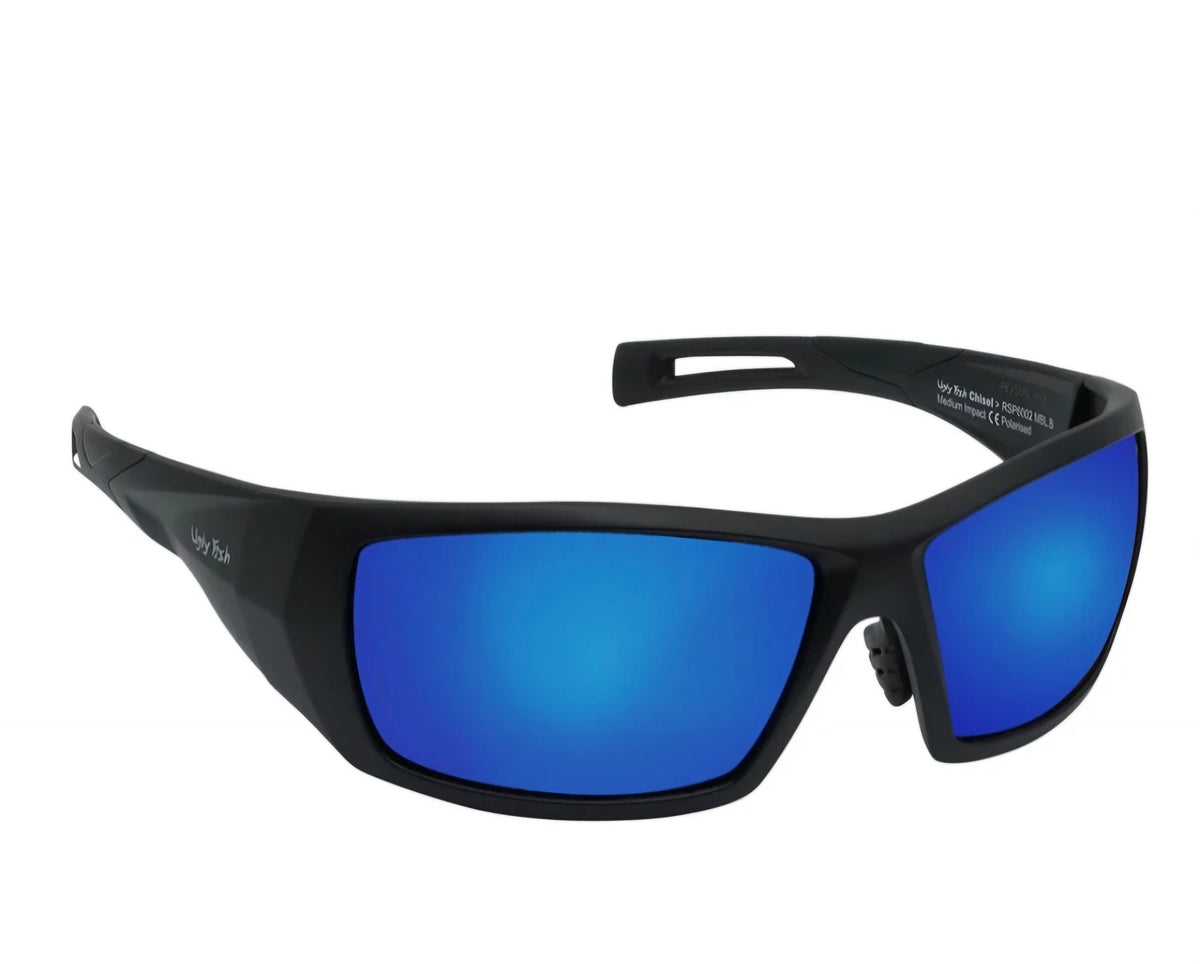 Ugly Fish Chisel Matt Black Polar Blue Sunglasses