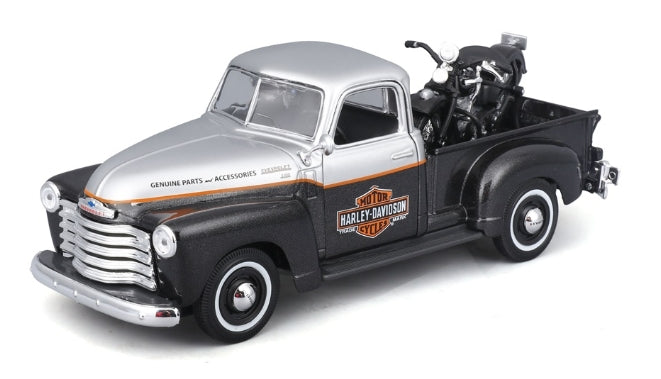Harley-Davidson Maisto 48 Chev Pickup & 1948 FL Panhead