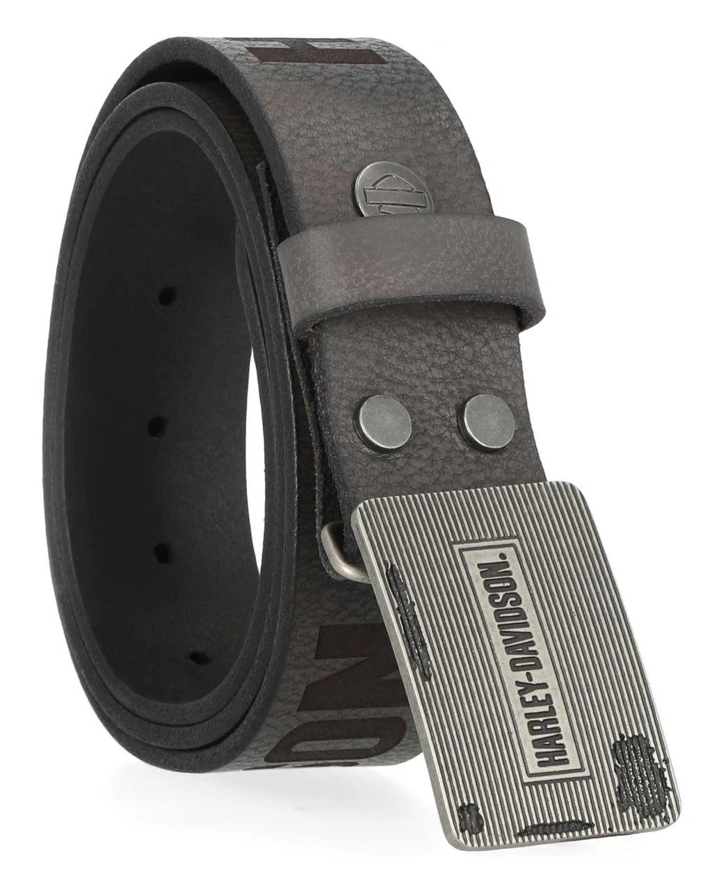Harley-Davidson Grunge Black Leather Belt