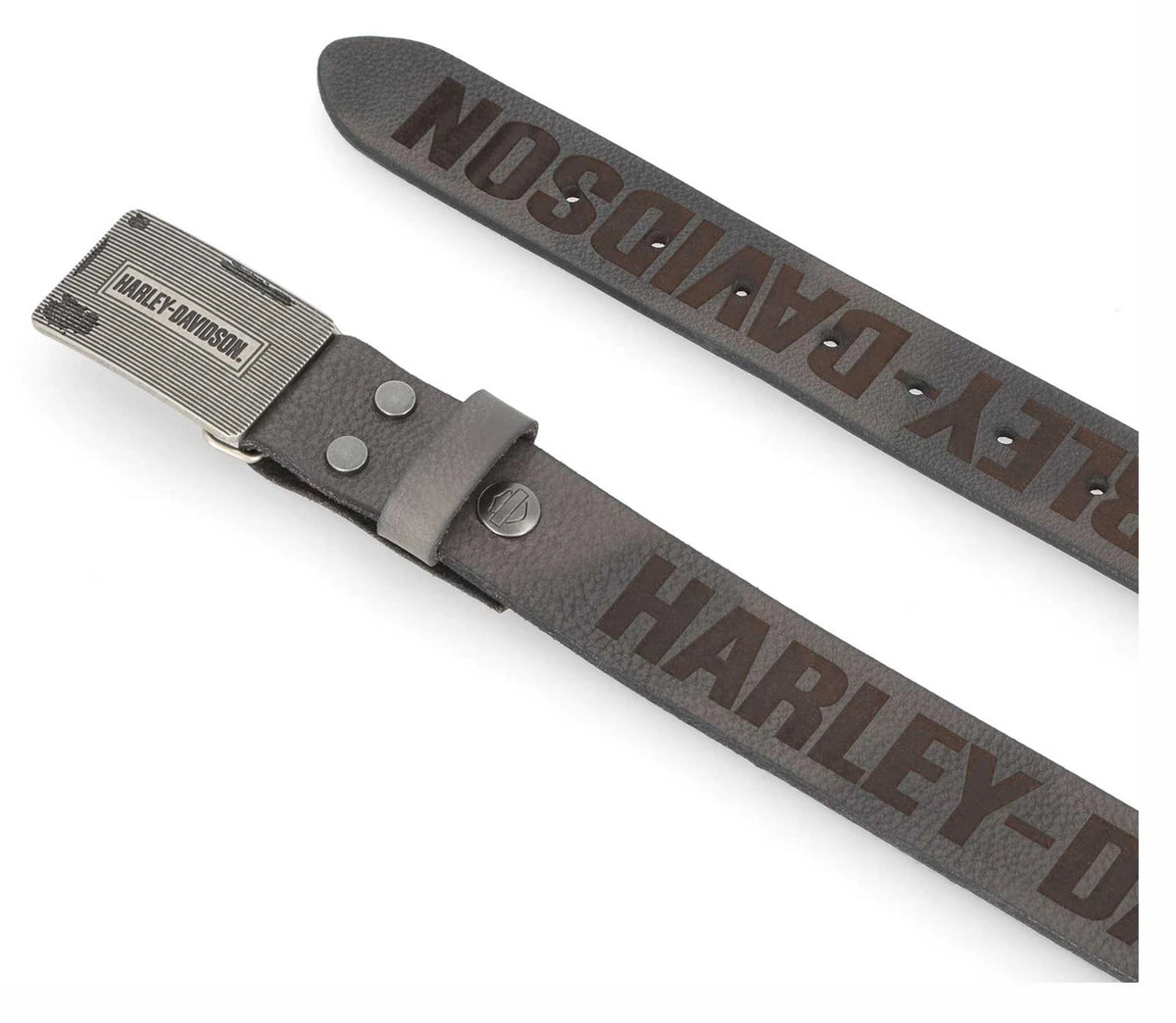 Harley-Davidson Grunge Black Leather Belt