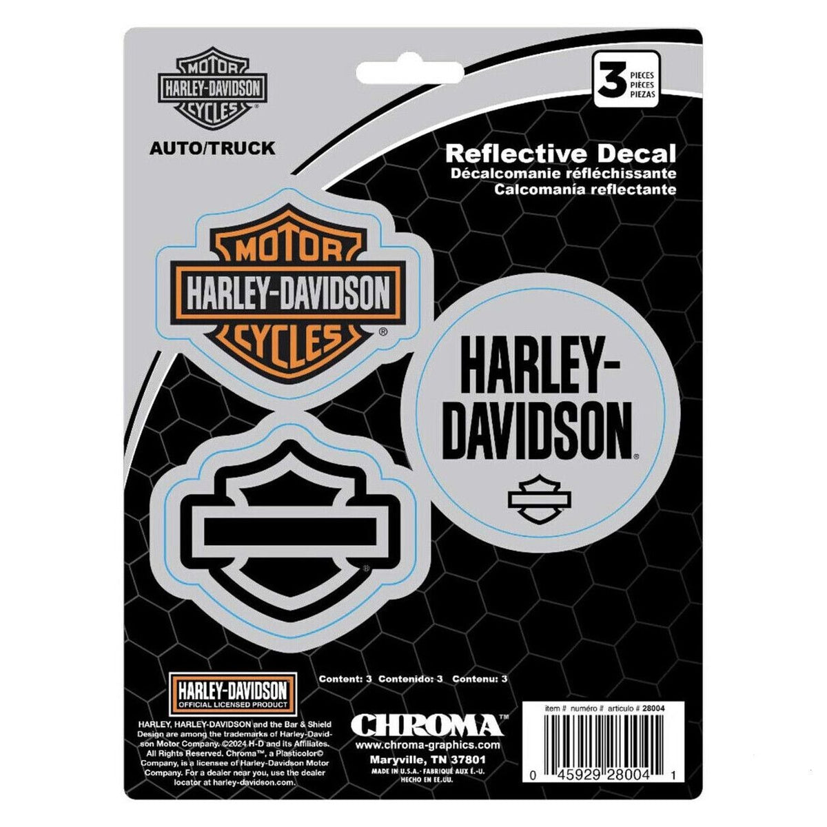 Harley-Davidson Reflective Decal Set