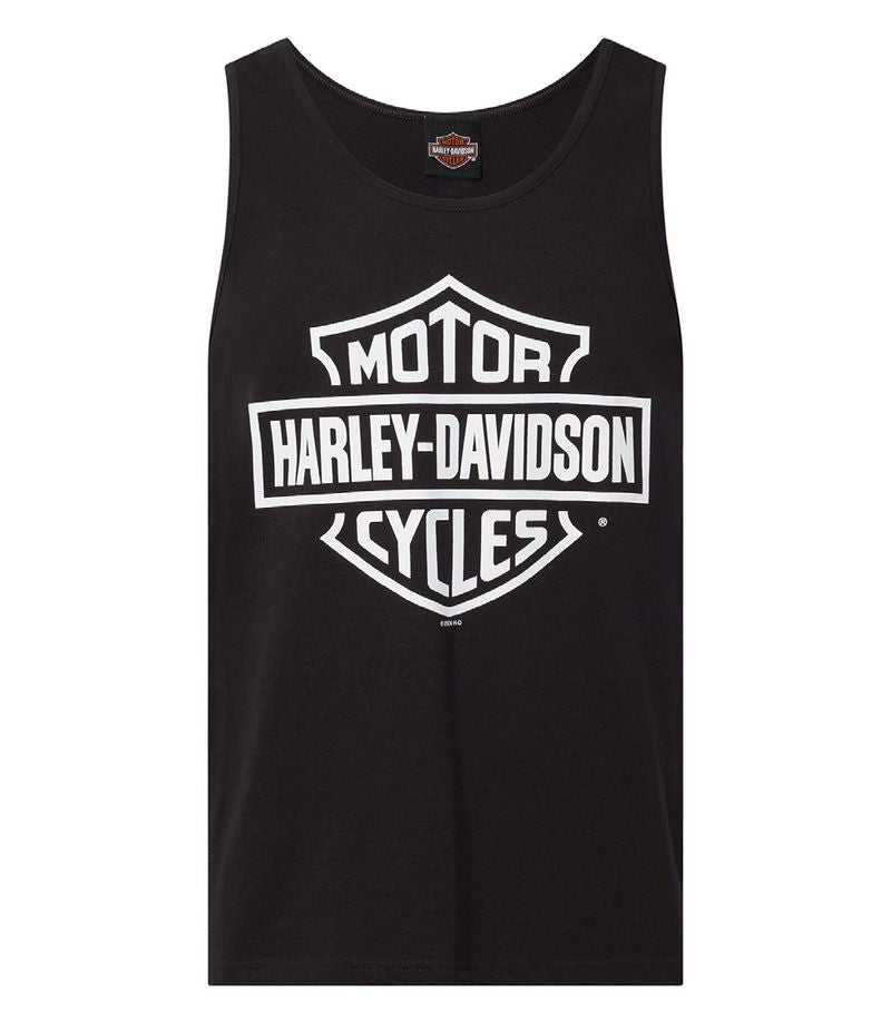 Harley-Davidson Men's B&S Blk & White Dealer Tank