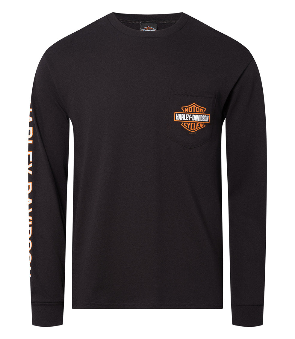 Harley-Davidson B&S Long Sleeve Pocket Tee