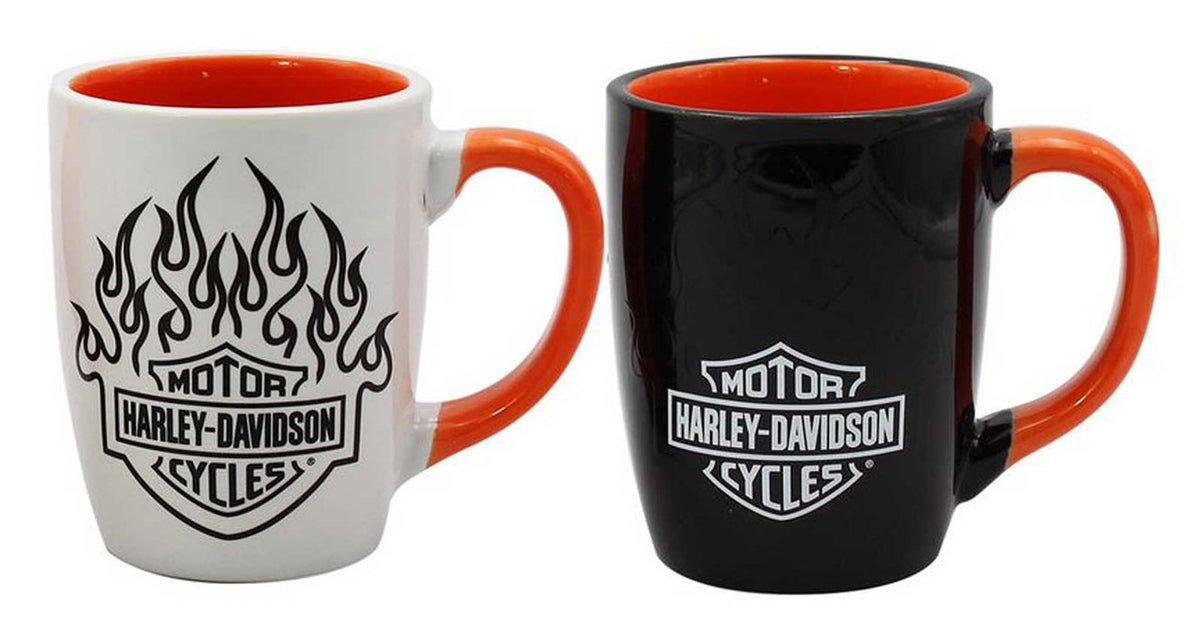 Harley-Davidson Flames Colour Change Mug Set
