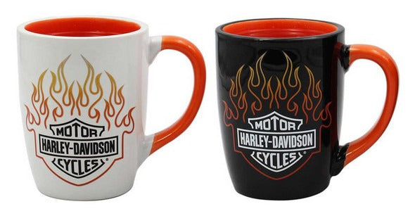 Harley-Davidson Flames Colour Change Mug Set
