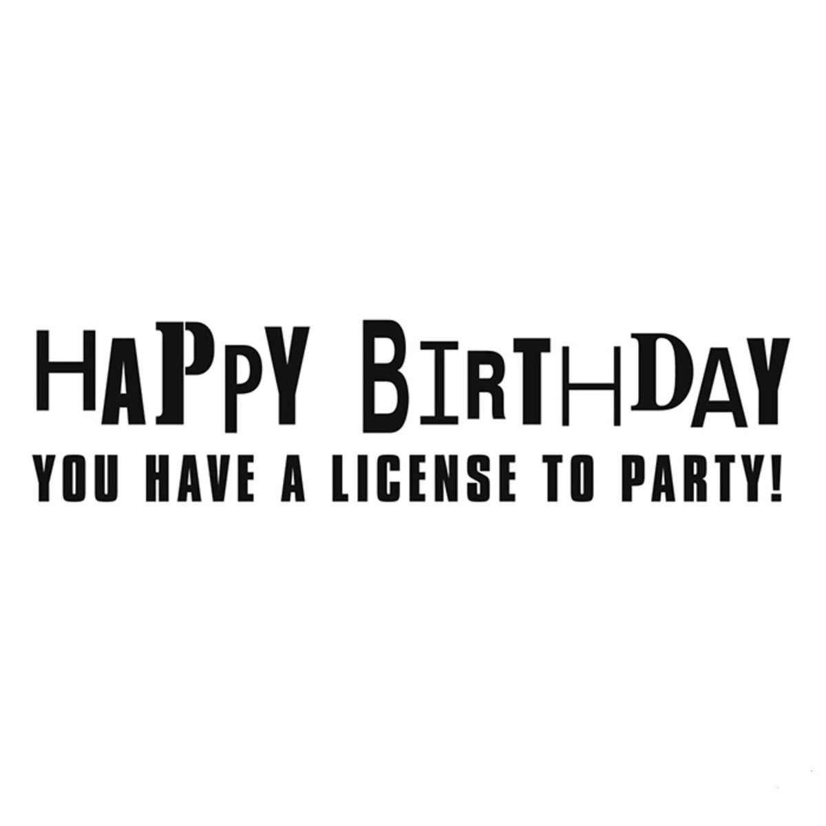 Harley-Davidson License Plate Birthday Card