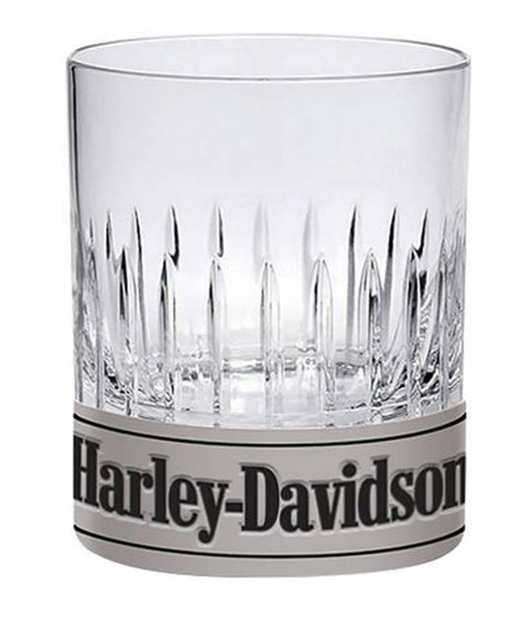 Harley-Davidson Metal Base Rocks Glass Set