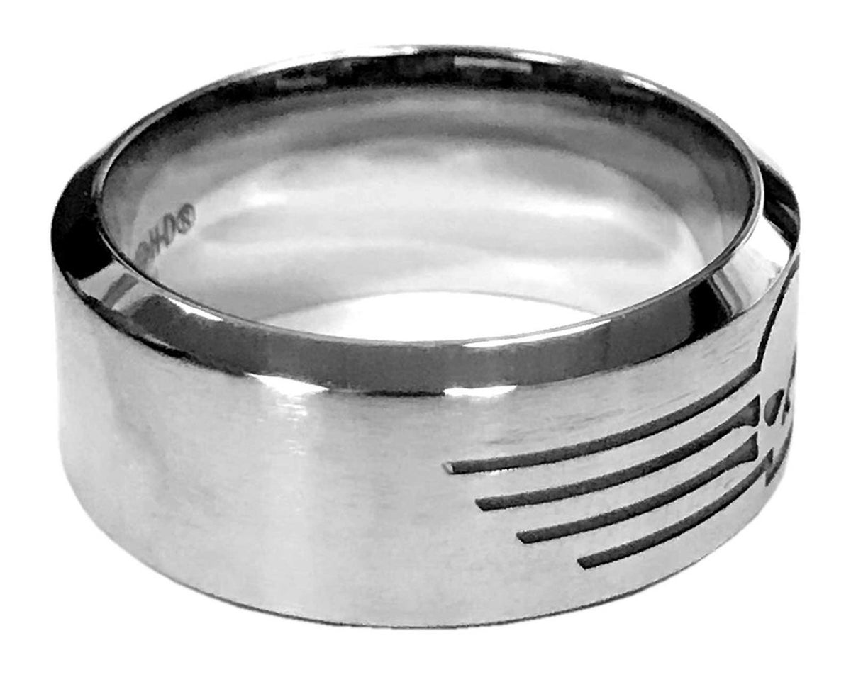 Harley-Davidson  Stainless Steel Skull Line Ring