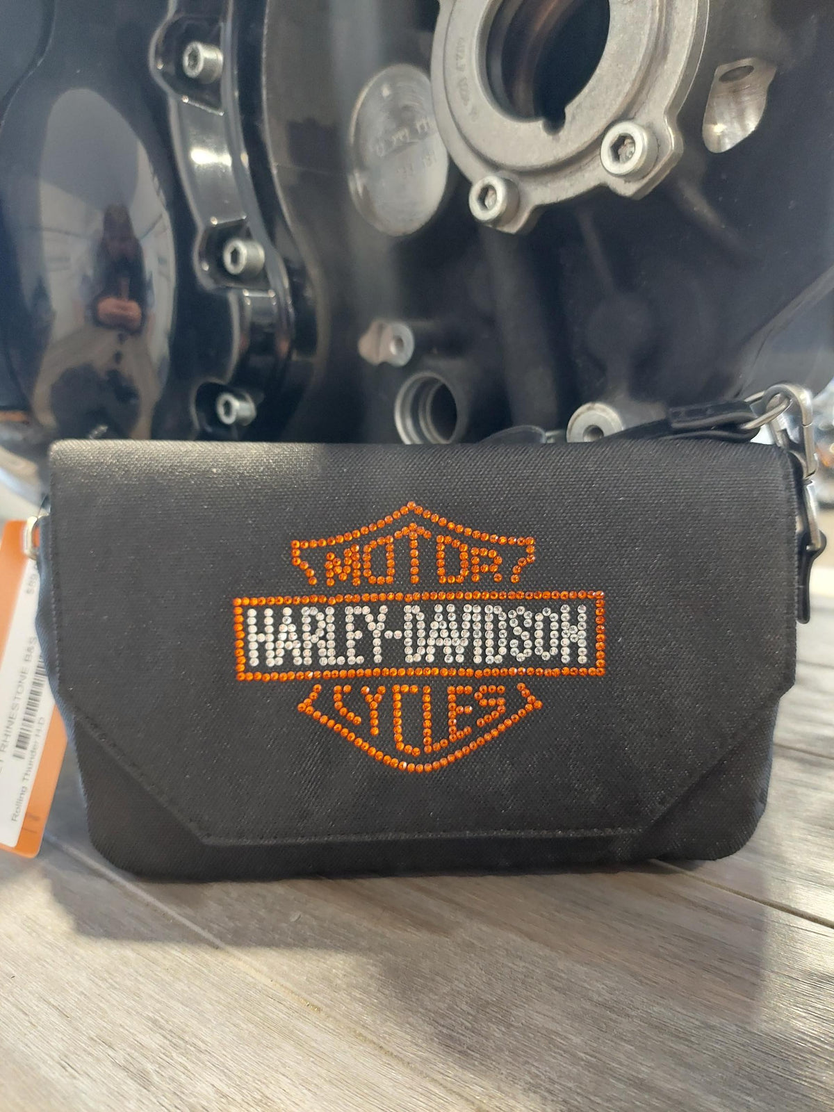 Harley-Davidson Rhinestone B&S Hip/Wallet Crossbody Bag
