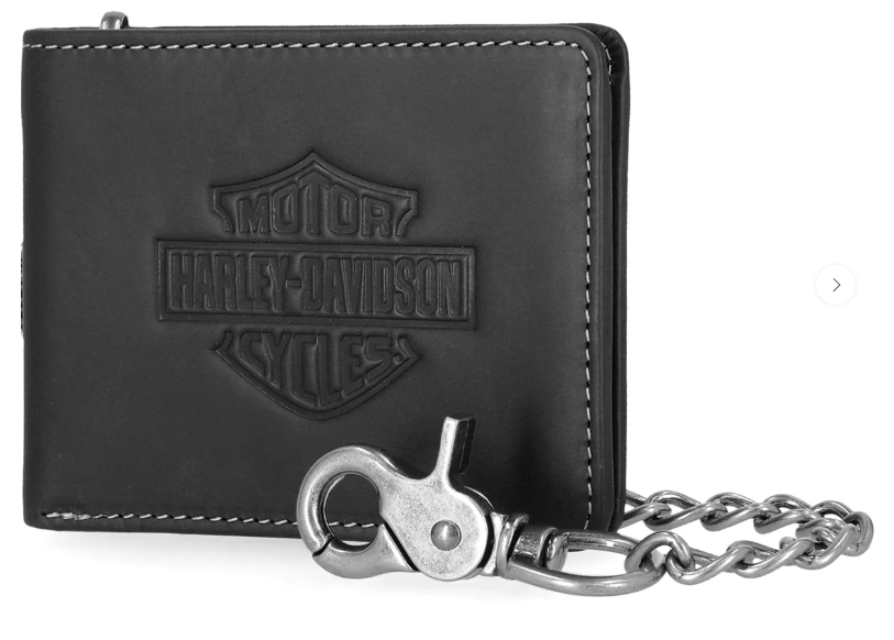 Harley-Davidson Embossed Bar & Shield Chain Wallet