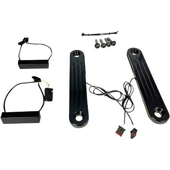 LED  Dynamic Strips. Amber Turn & White Running. BLK. FLHX 2014up.