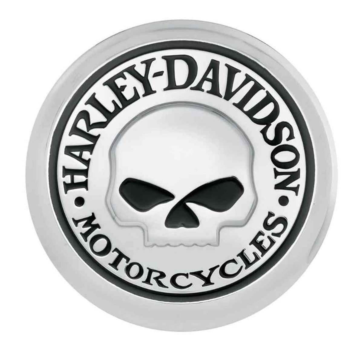 Gas Cap Medallion, Skull, Xl C-99669-04-Rolling Thunder Harley-Davidson