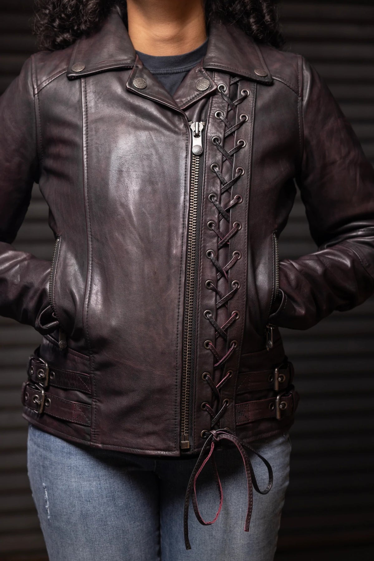 Ladies Wildside Leather Jacket-Rolling Thunder Harley-Davidson