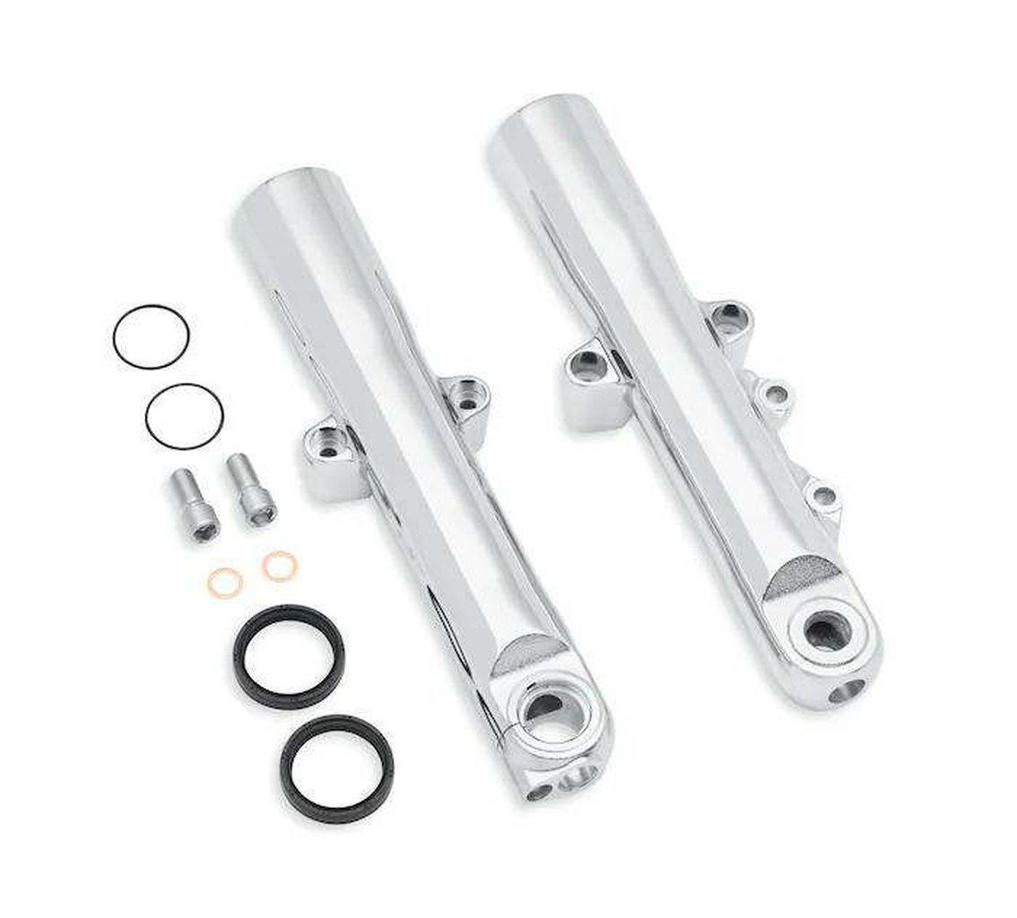 Chrome Lower Fork Sliders-45500402-Rolling Thunder Harley-Davidson