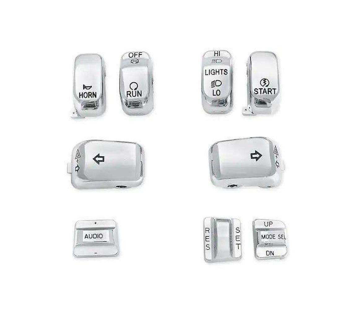 Chrome Switch Cap Kit-71816-09-Rolling Thunder Harley-Davidson