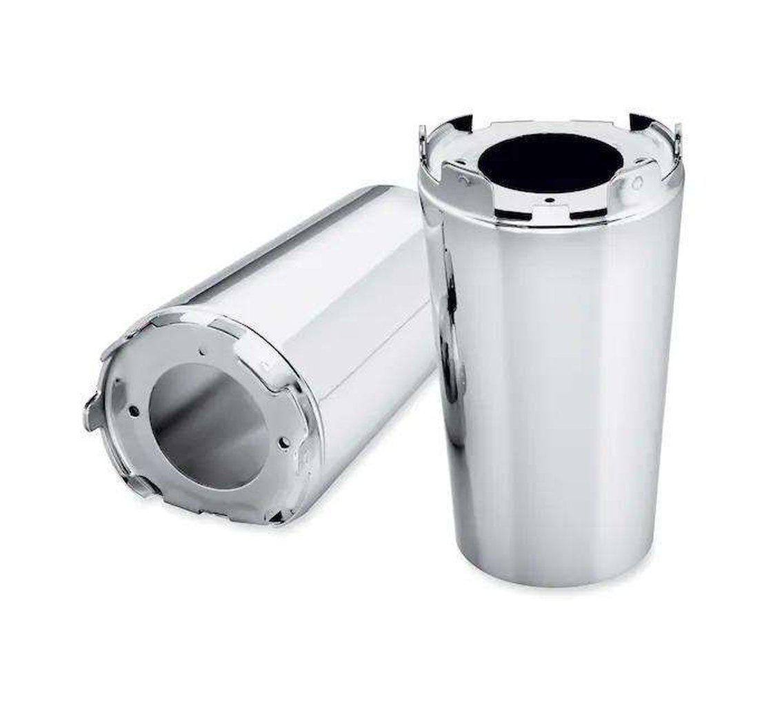 Chrome Upper Fork Slider Covers-45800133-Rolling Thunder Harley-Davidson