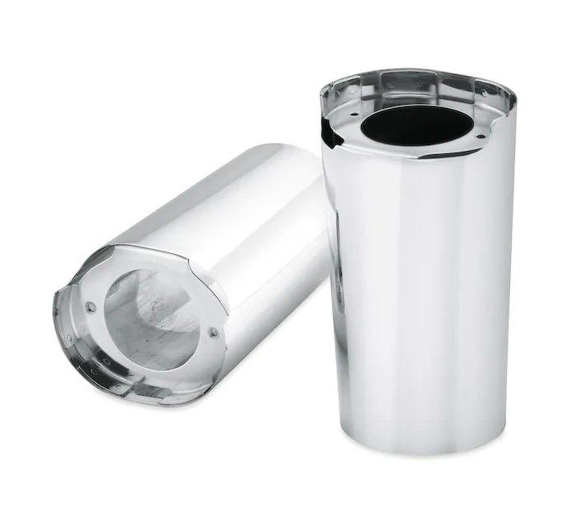 Chrome Upper Fork Slider Covers-45600022-Rolling Thunder Harley-Davidson