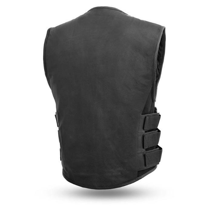 Commando Leather Swat Vest-Rolling Thunder Harley-Davidson