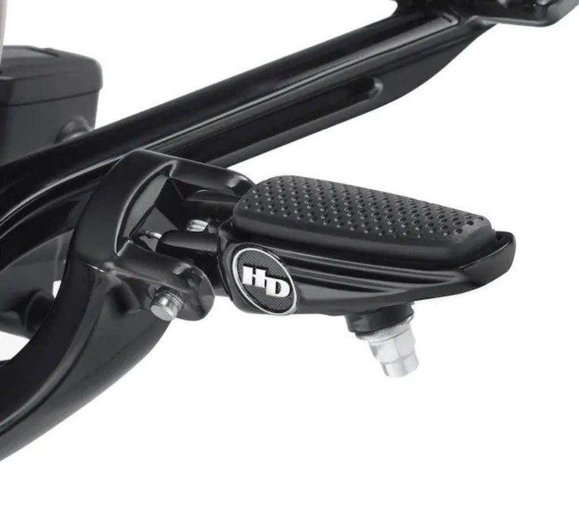 Defiance Rider Footpegs Black Anodized - 2018 & Later-50501010-Rolling Thunder Harley-Davidson