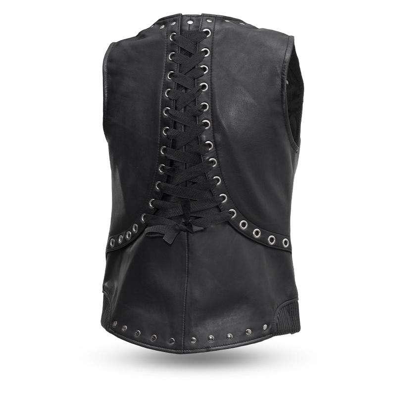 Empress Ladies Leather Vest-Rolling Thunder Harley-Davidson