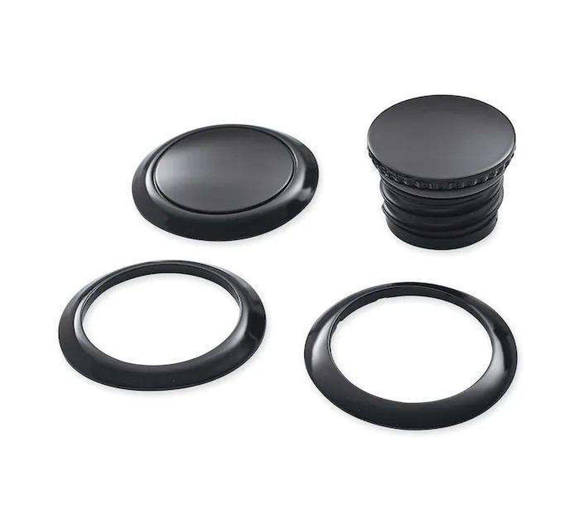 Flush-Mount Fuel Cap And Left Side Tank Cap Kit - '18 & Later-61100132-Rolling Thunder Harley-Davidson