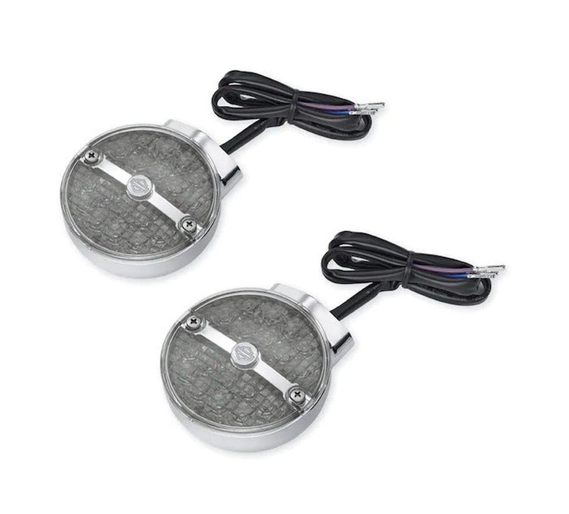 Front Led Flat Lens Turn Signal Kit-67800375-Rolling Thunder Harley-Davidson