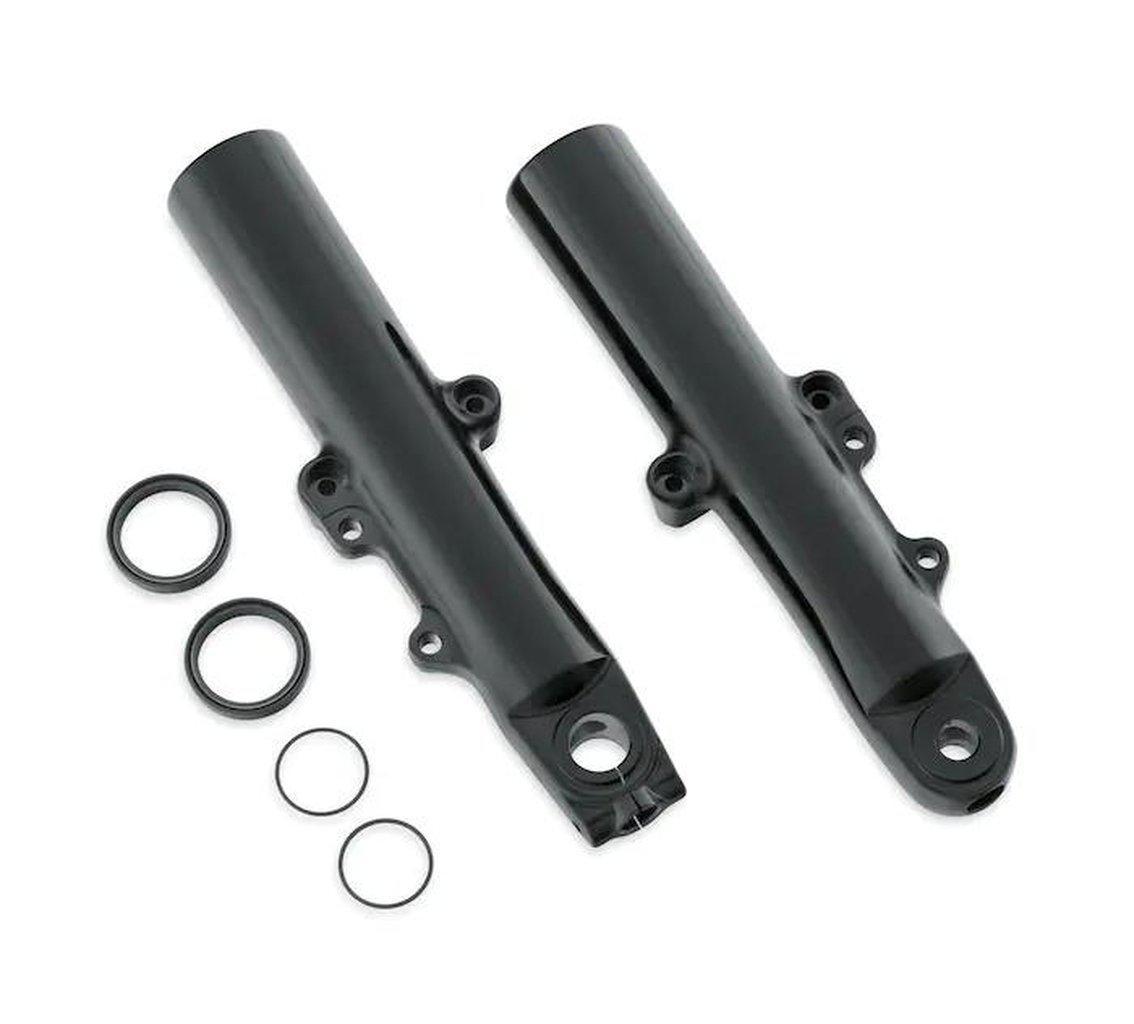 Gloss Black Lower Fork Sliders-45500172B-Rolling Thunder Harley-Davidson