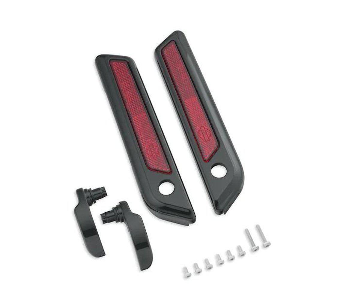 Gloss Black Saddlebag Latch And Hinge Kit-90200914-Rolling Thunder Harley-Davidson