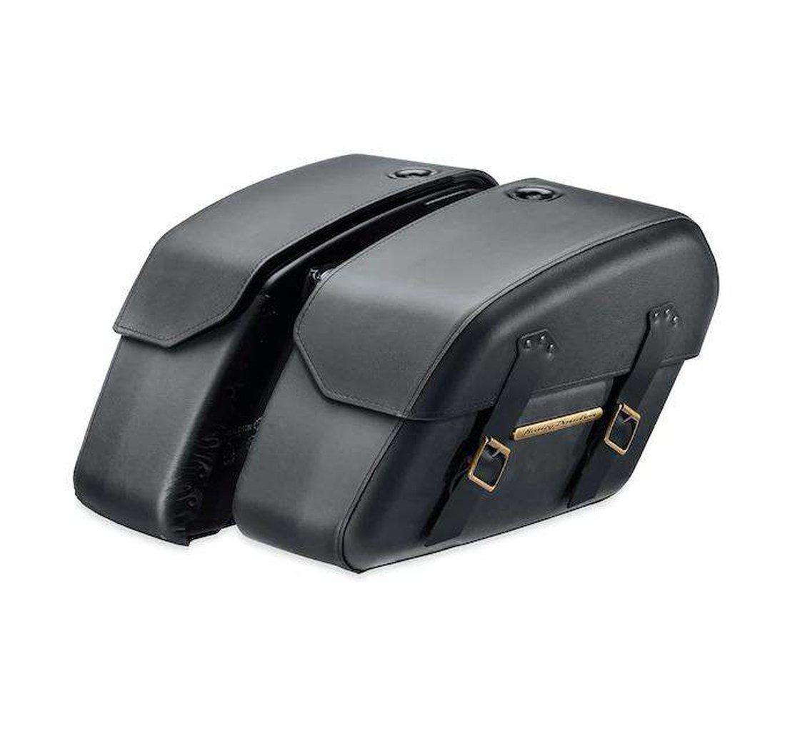 H-D Detachables Saddlebags Brass Trim - Fatboy/Breakout-90201645A-Rolling Thunder Harley-Davidson