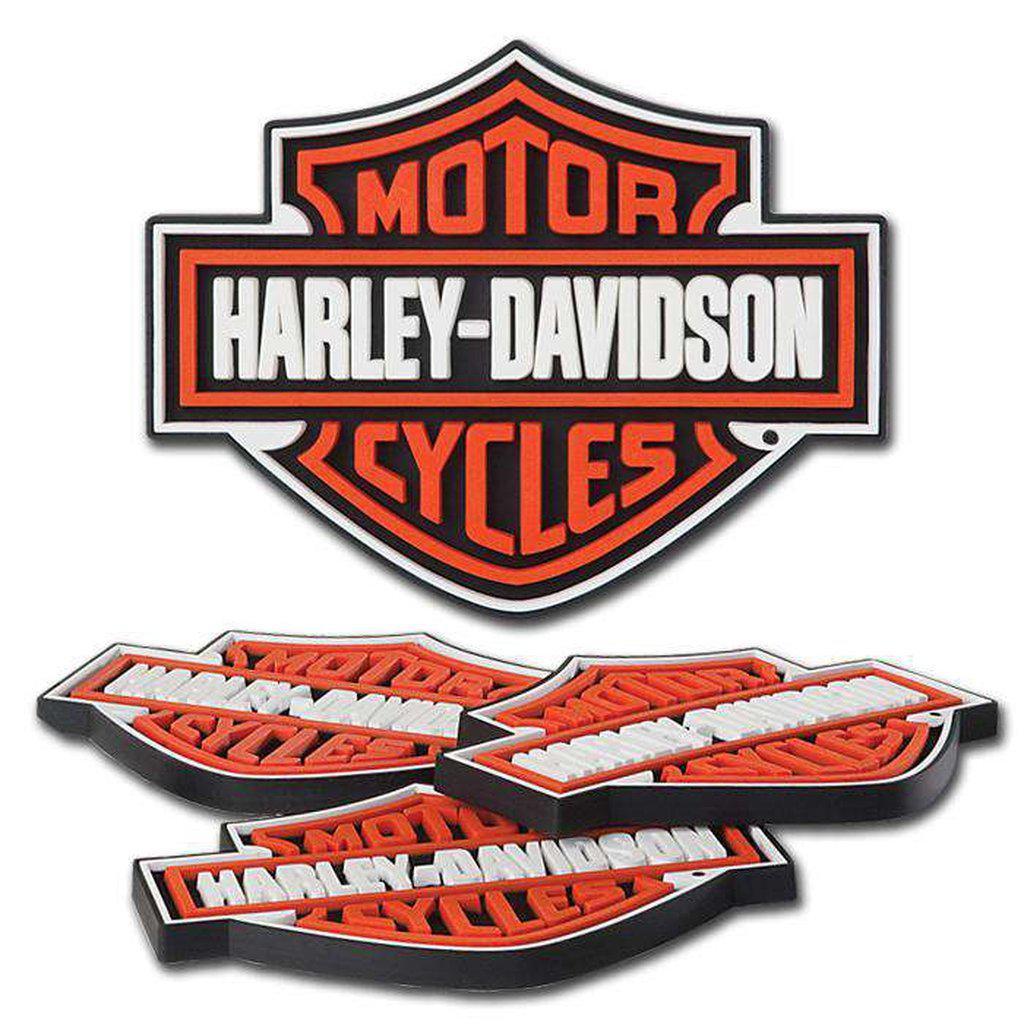 Harley-Davidson Bar & Shield Coasters-HDL18515-Rolling Thunder Harley-Davidson