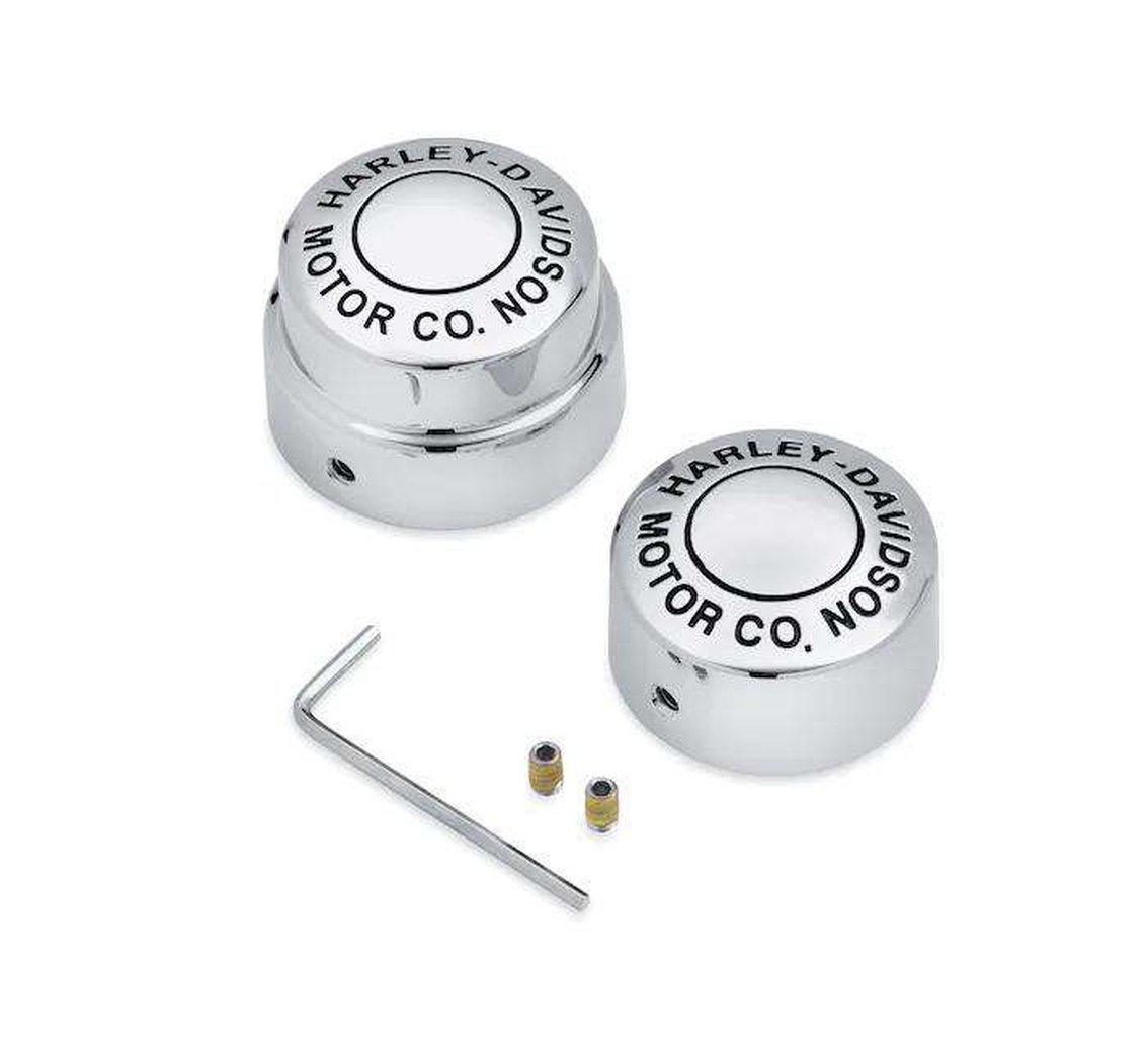 Harley-Davidson Motor Co. Rear Axle Nut Covers-41704-09-Rolling Thunder Harley-Davidson