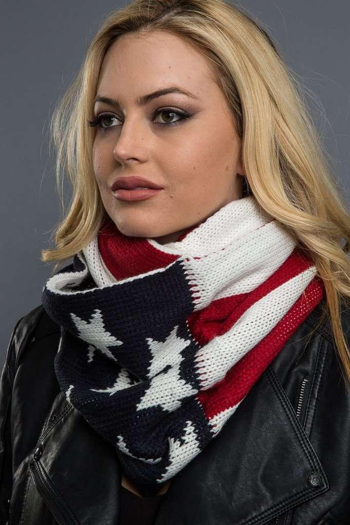 Infinity Scarf Stars & Stripes-HG56800-Rolling Thunder Harley-Davidson