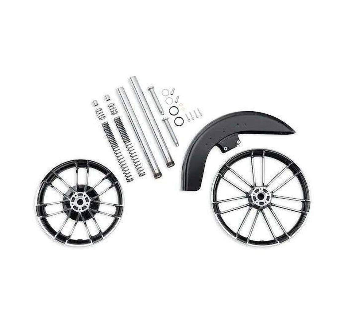 Knockout Custom Wheel Kit - Contrast Chrome-43300494-Rolling Thunder Harley-Davidson