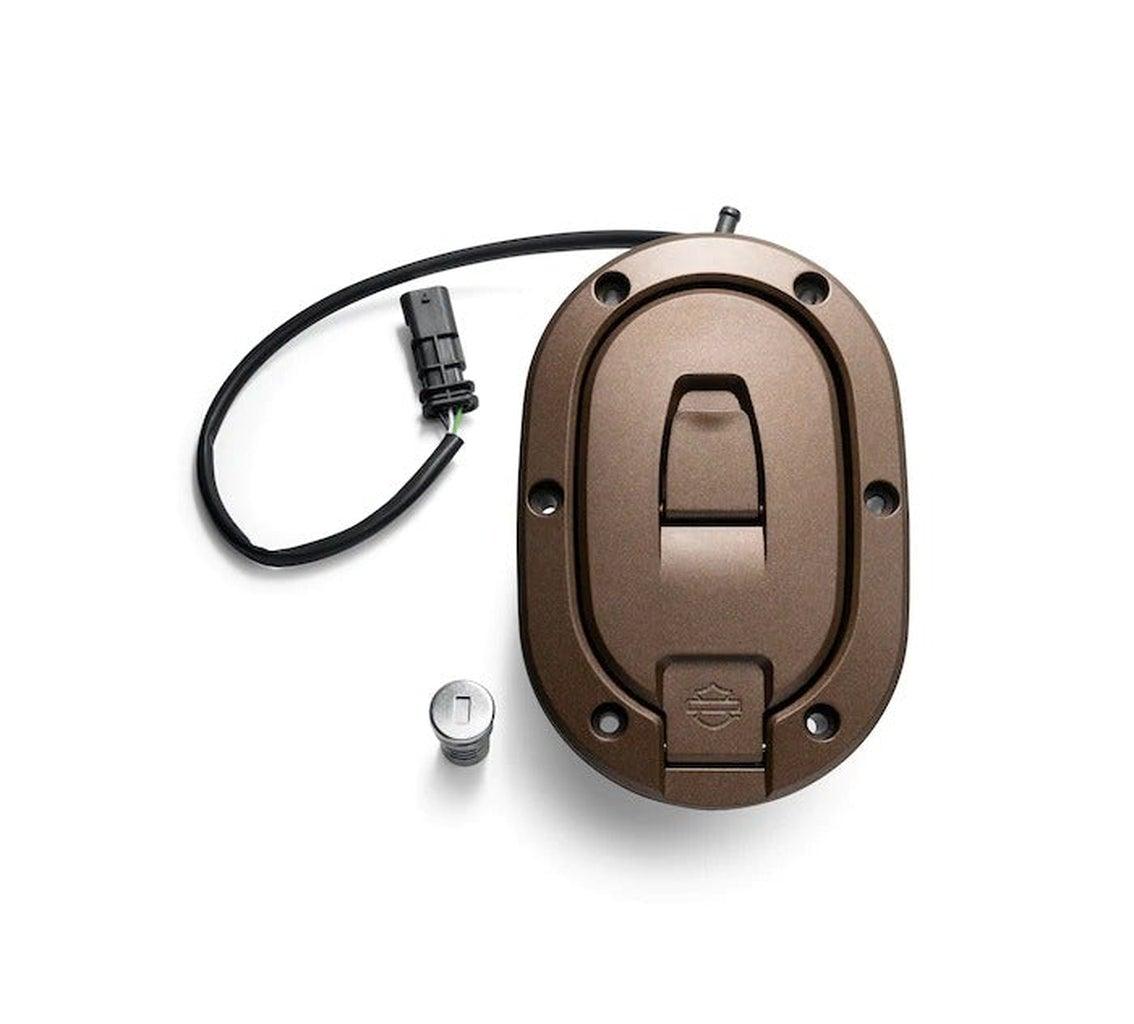 Oval Style Locking Fuel Cap-61100187-Rolling Thunder Harley-Davidson